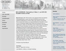Tablet Screenshot of die-galerie.com